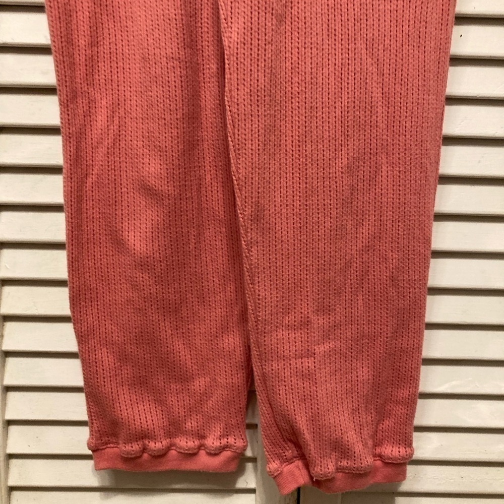 Vintage Victorias Secret Pink Button Down Thermal Onesie Size Small - Picture 7 of 11
